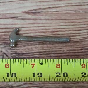 Vintage Miniature Metal Hammer Charm or Toy Tool arcade?